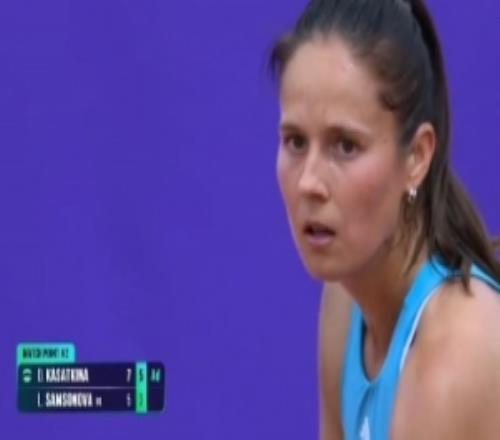 WTA500斯特拉斯堡站首轮：卡萨金娜20淘汰6号种子萨姆索诺娃