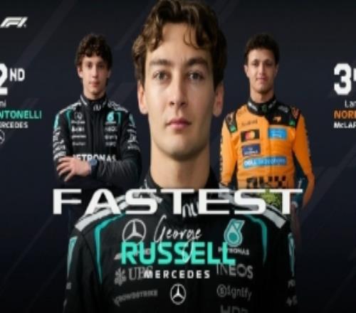 F1加拿大大奖赛冲刺排位赛：拉塞尔杆位+梅奔包揽前2，诺里斯第3