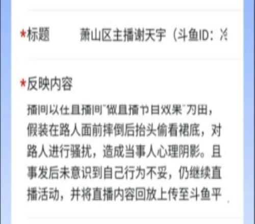 开始行动因户外直播问题网友向“浙里办”举报主播icon：直播骚扰路人