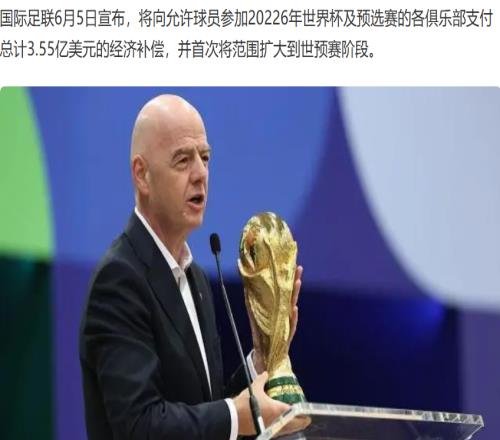 浙江队获FIFA补贴31.9万美元，为何能补偿那么多还有谁拿到过