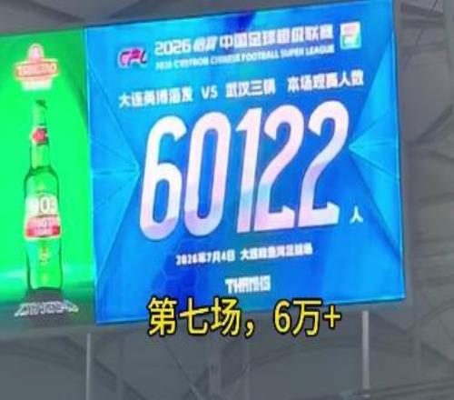 第七场，上座人数突破6万